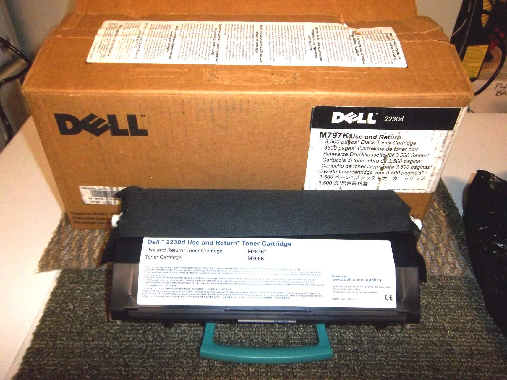 Unused Dell 2230n toner cartridge  cartridges toners toner cartridges